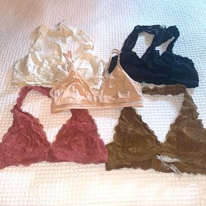 Bralettes: Bundle of Five XS/Small